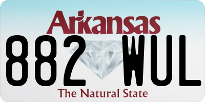 AR license plate 882WUL