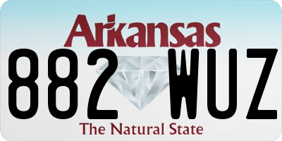 AR license plate 882WUZ