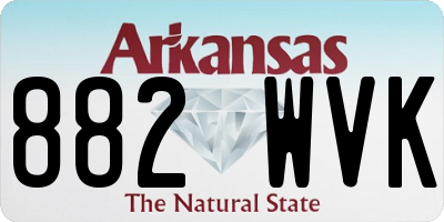 AR license plate 882WVK