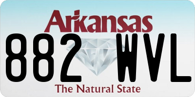 AR license plate 882WVL
