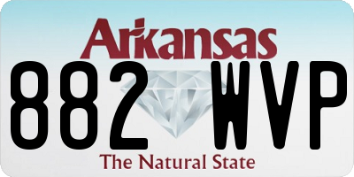 AR license plate 882WVP