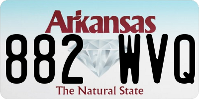 AR license plate 882WVQ