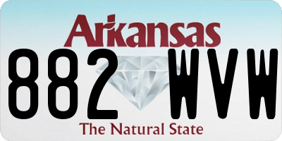 AR license plate 882WVW
