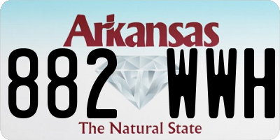 AR license plate 882WWH