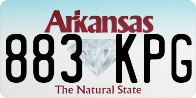 AR license plate 883KPG