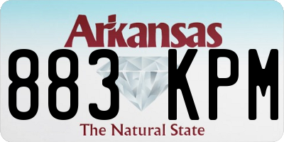 AR license plate 883KPM