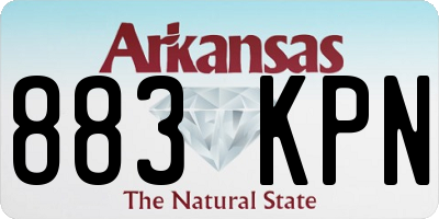 AR license plate 883KPN