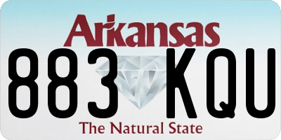 AR license plate 883KQU