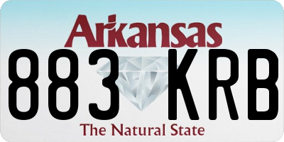 AR license plate 883KRB