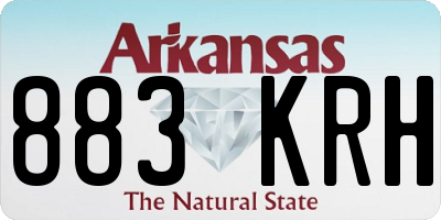 AR license plate 883KRH