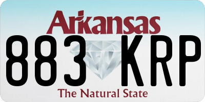 AR license plate 883KRP