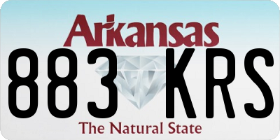 AR license plate 883KRS