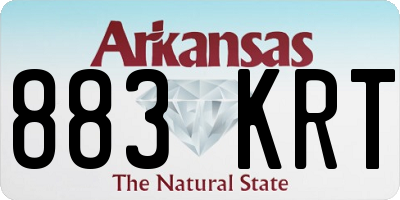 AR license plate 883KRT