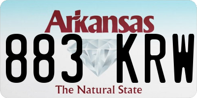 AR license plate 883KRW