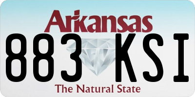 AR license plate 883KSI