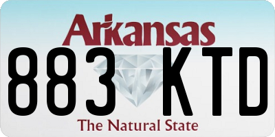 AR license plate 883KTD