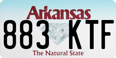 AR license plate 883KTF