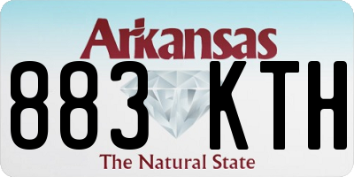 AR license plate 883KTH