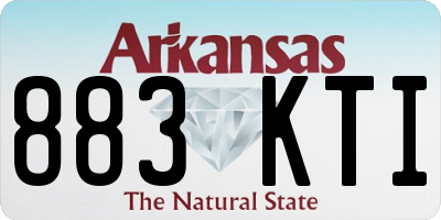 AR license plate 883KTI