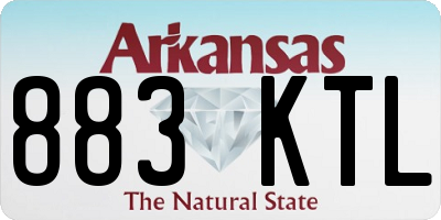 AR license plate 883KTL