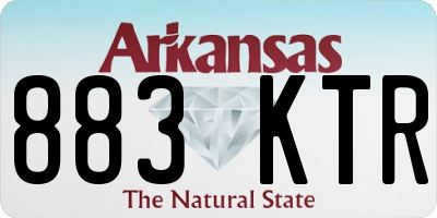 AR license plate 883KTR