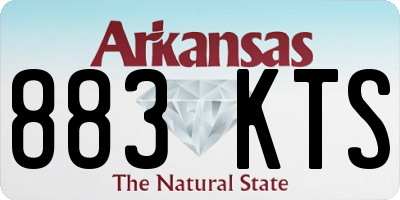 AR license plate 883KTS