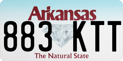 AR license plate 883KTT