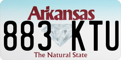 AR license plate 883KTU