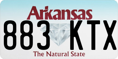 AR license plate 883KTX