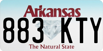 AR license plate 883KTY