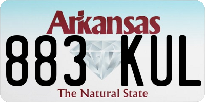 AR license plate 883KUL