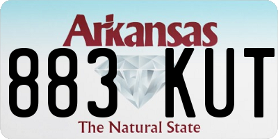 AR license plate 883KUT