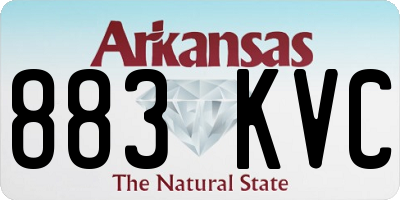 AR license plate 883KVC