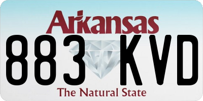 AR license plate 883KVD