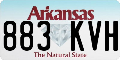 AR license plate 883KVH