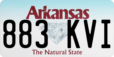 AR license plate 883KVI