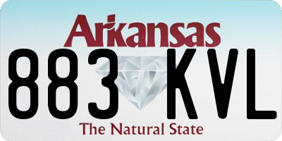 AR license plate 883KVL