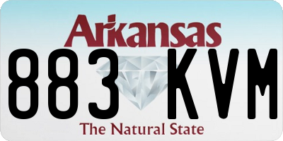 AR license plate 883KVM