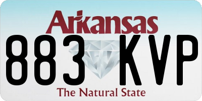 AR license plate 883KVP