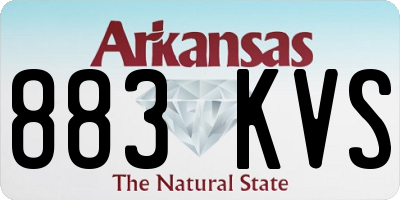 AR license plate 883KVS
