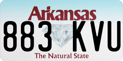 AR license plate 883KVU