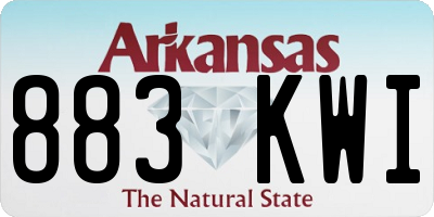 AR license plate 883KWI