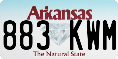 AR license plate 883KWM