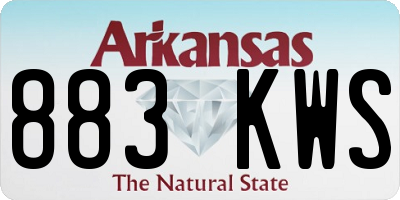 AR license plate 883KWS