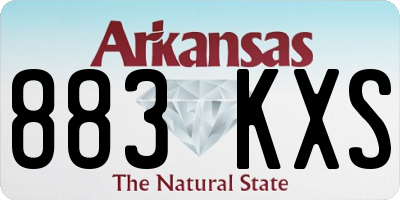 AR license plate 883KXS