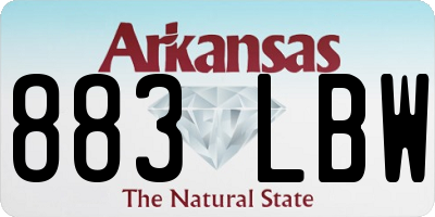 AR license plate 883LBW