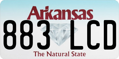 AR license plate 883LCD