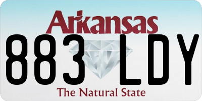 AR license plate 883LDY