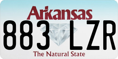 AR license plate 883LZR