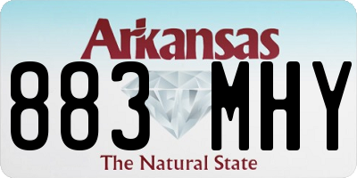 AR license plate 883MHY